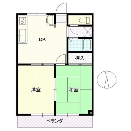 ペアコートしおみの物件間取画像